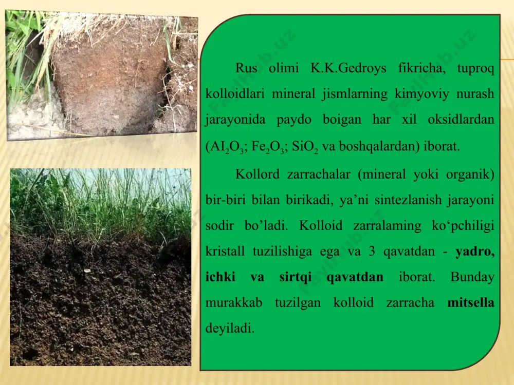 tuproqning kolloidlari. turoqning singdirish qobiliyati - Page 5