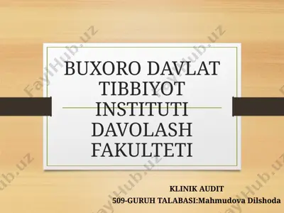 klinik audit — PPTX