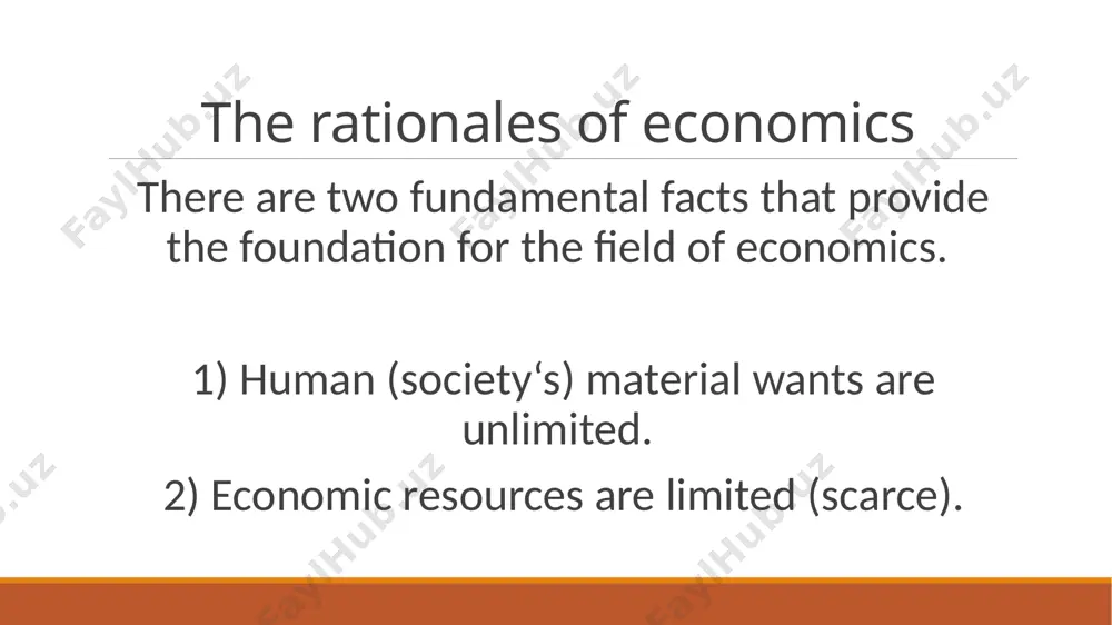 ellectual, skilled and specialized labor; most natural resources like land (especially, fertile land), minerals, clean water, forests and wild - animals; all types of capital resources ( like machines, intermediate goods, infrastructure ); and all types of entrepreneurial resources. scarce economic resources factors of production (fop): the resources used to create goods and services land: any natural resource provided by nature. labor: the mental and physical capacity of workers to produce goods and services. capital: any physical man-made good used to produce other goods. entrepreneurship: vision, skills, and risk-taking needed to create and run a business. economic resources are usually classified into four categories labour: refers to the physical as well as mental efforts of human beings in the production and distribution of goods and services. the reward for labour is called wage. land: refers to the natural resources or all the free gifts of nature usable in the production …