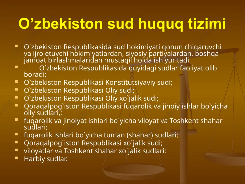 ga; o`zbekiston respublikasi oliy sudi ishlarni birinchi instansiya sudi sifatida va nazorat tartibida ko`rib chiqadi. o`zbekiston respublikasi oliy sudi tomonidan birinchi intansiya bo`yicha ko`rib chiqilgan ishlar apellyatsiya yoki kassatsiya tartibida shikoyat (protest kiritish) qilishga haqli shaxsning ixtiyoriga ko`ra ular tomonidan apellyatsiya yoki kassatsiya tartibida ko`rib chiqilishi mumkin. apellyatsiya tartibida ko`rib chiqilgan ishlar, kassatsiya tartibida ko`rib chiqilishi mumkin emas. image1.jpeg