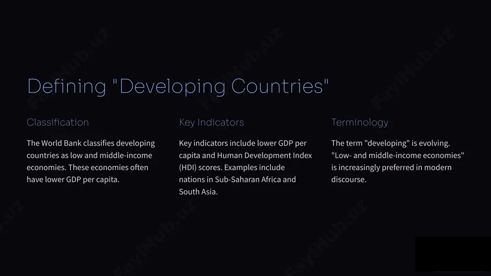 a demographic dividend is possible if managed effectively. investing in education and job creation is essential. 5 insufficient infrastructure deficiencies poor transportation networks and unreliable energy supply are common. inadequate sanitation and limited clean water access are also issues. impact this hinders economic activity and raises production costs. it also discourages foreign investment due to uncertainty. investment significant investment is required in infrastructure development. this includes roads, power grids, and water systems. 6 low levels of human capital indicators low literacy rates and poor health outcomes are key indicators. limited access to quality education is also a factor. impact this reduces productivity and limits innovation. it also hinders economic diversification efforts. investment prioritizing education, healthcare, and skills development is essential. these are vital for long-term progress. 7 weak institutions and governance issues corruption and lack of transparency are significant problems. political instability and weak rule of law also hinder progress. …