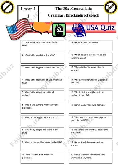 the usa. general facts — PDF