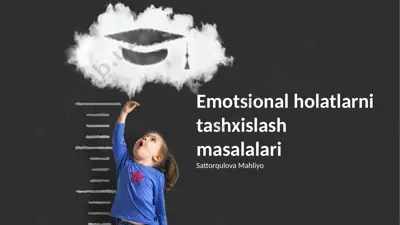 emotsional holatlarni tashxislash masalalari — PPTX