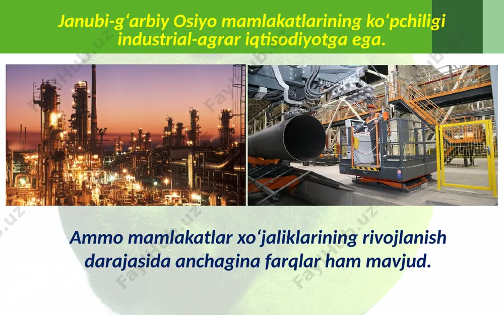 janubi-g‘arbiy osiyo xo‘jaligi, transporti, ichki tafovutlari . 9 - sinf - Page 3