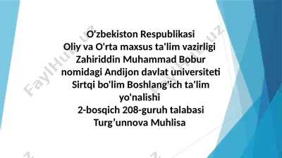 didaktikaning tashkil topishi va rivojlanishi — PPT