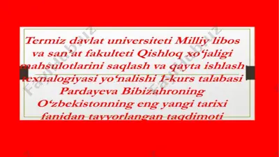 sovet davlatining tanazzulga yuz tutishi — PPTX