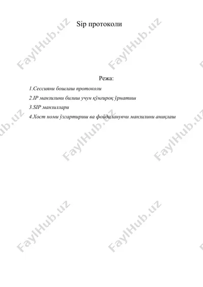 sip протоколи — DOC