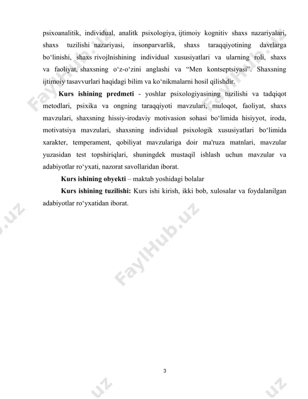 brazining psixologlar tomonidan o‘rganilishi 1.1 shaxsning o‘z-o‘zini anglashi va baholashining tarkibiy qismlari insoniyat paydo bo‘lganidan buyon to hozirgi kungacha insonni o‘zi haqidagi masalalar qiziqtirib kelgan. inson aslida kim ekanligi, qanday paydo bo‘ganligi, qay tariqa yashaganligi va qay tartibda yashashlari kerak ekanligi va boshqa mavzular haqida turli xil tortishuvlar va savollar paydo bo‘lgan. merriyam-vebster lug‘atiga binoan, o‘z o‘zini anglash tushunchasi - «o‘ziga tegishli bo‘lgan va undan kelib chiqadigan harakatlar yoki holatlarni anglash» deb ta'riflanadi. o‘z-o‘zini anglashning psixologik xususiyatatlari ijtimoiy psixologiya fanida o‘z - o‘zini anglash, ahloqiy o‘z-o‘zini anglash ijtimoiy-ruhiy hodisa, jarayon sifatida alohida ilmiy nuqtai nazardan to‘liq o‘rganilmaganligi tufayli uni tahlil qilish ahloq, milliy xarakter, milliy ma'naviyat va qadriyat kategoriyalari bilan bevosita bog‘liq ravishda amalga oshirilmoqda. ushbu kategoriyalarni o‘ziga xos tarzda yoritish psixologiya fanining asosiy tushunchasi hisoblanmish shaxsni yaqqol anglash, uning guruh (jamoa)dagi roli, shaxslararo munosabatdagi ahamiyatini o‘rganish imkoniyatini yaratadi. xx va xxi asr psixologiya fanida ushbu masalaning ijtimoiy - psixologik …