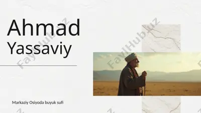 ahmad yassaviy — PPTX