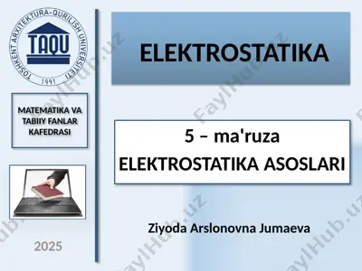 elektrostatika — PPTX