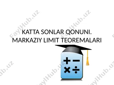 katta sonlar qonuni — PPTX