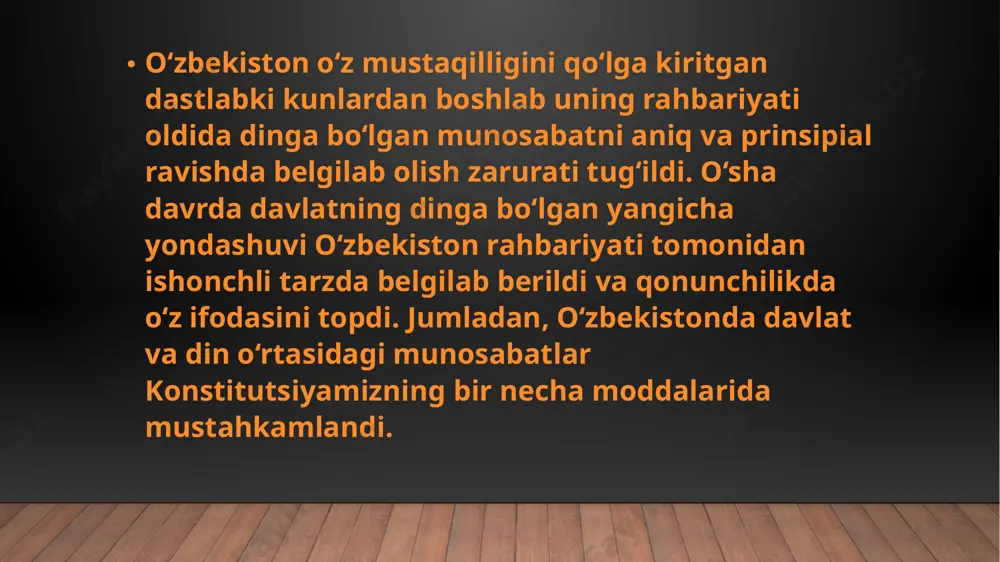 o’zbekistonda davlatning din va diniy tashkilotlar bilan munosabati - Page 4