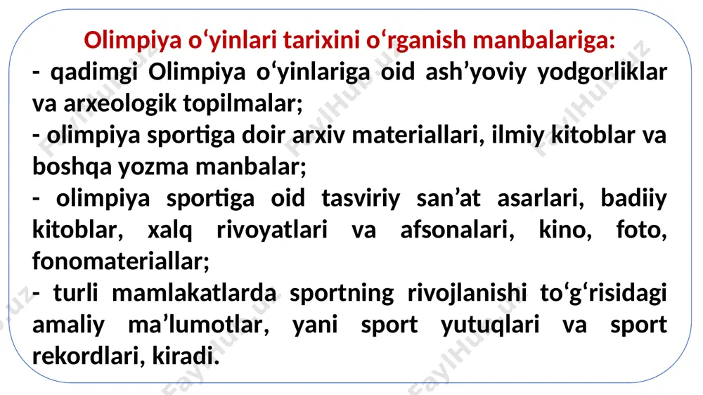 rivoyatlari va ko‘plab afsonalarida kabisa yili ofat keltiruvchi yil, deb ifodalangan. “olimpiada” atamasi ikki olimpiya o‘yinlari oralig‘idagi to‘rt yil – 1447 kunni bildirgan. yunonlar uchun bu taqvim sitsiliyalik tarixchi timey tomonidan miloddan avvalgi 264 yilda kiritilgan. o‘yinlar o‘tkaziladigan vaqtda qadimgi gretsiyada muqaddas tinchlik “ekexeyriya” e’lon qilingan va 3 oy davom etgan. maxsus jarchilar muqaddas tinchlik kuchga kirganini hammaga ma’lum qilib chiqqanlar. muqaddas tinchlik davrida, ya’ni ellinlar taqvimi bo‘yicha ikki apolloniy va perfiniy oylarida har qanday jangovar harakatlar to‘xtatilgan. bu qat’iy qonunni buzganlarga ma’budlar tomonidan kulfat yog‘dirilishi haqidagi har bir yunonga ma’lum bo‘lgan aqida dahshati eng urishqoq elatlarni ham to‘xtatgan. sulx shu qadar muqaddas hisoblanganki, olimpiya o‘yinlari o‘tkazilgan bir necha yuzlab yillar davomida unga atigi ikki marotaba rioya etilmagan hol bo‘lgan. birinchisi, filipp makedonskiy lashkari askarlari olimpiya o‘yinlariga ketayotganlarni yo‘lda tunaganlar. bosqinchilar nafaqat ularning pul va mollarini qaytarib berishga majbur qilinganlar, balki musobaqa tashkilotchilariga juda katta miqdorda jarima ham to‘laganlar. makedonskiy …