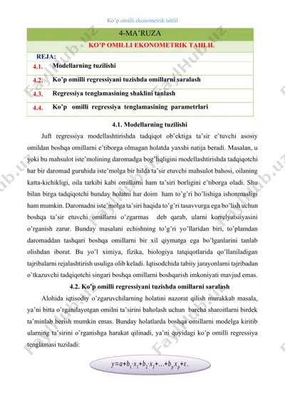 modellarning tuzilishi — DOCX