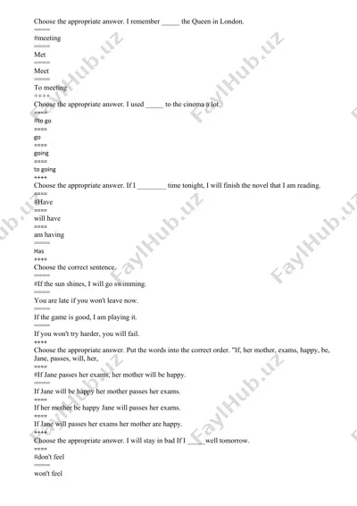 english grammar quiz — DOCX