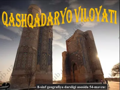 qashqadaryo viloyati 8-sinf — PPT