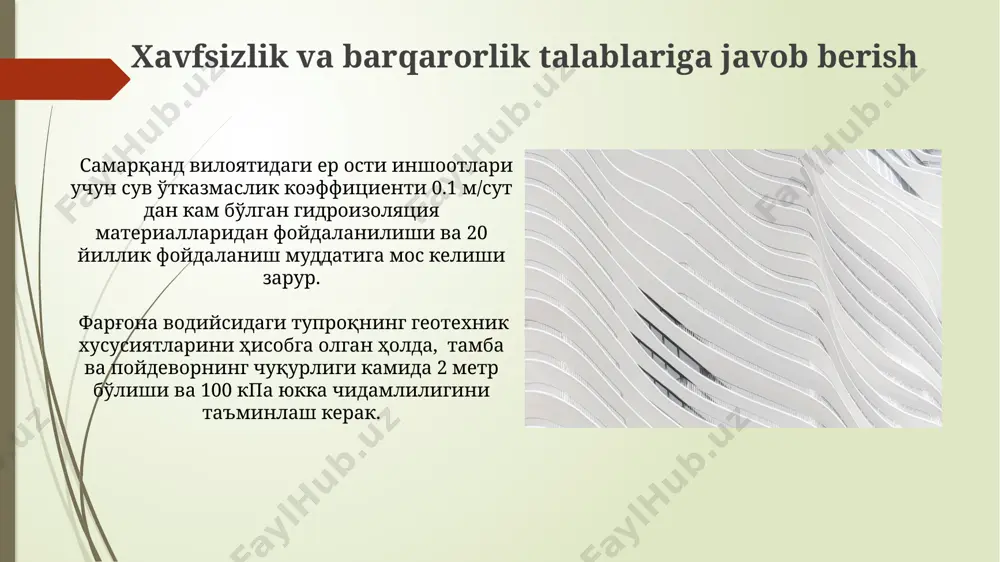 qurilishni bosh tarhini yer ostki va yer ustki davrlari uchun hisoblash - Page 4