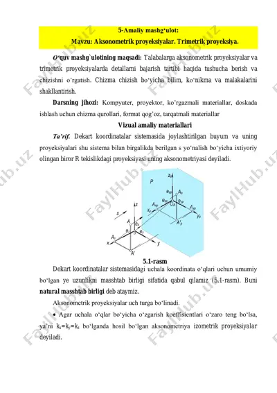 aksonometrik proyeksiyalar — PDF