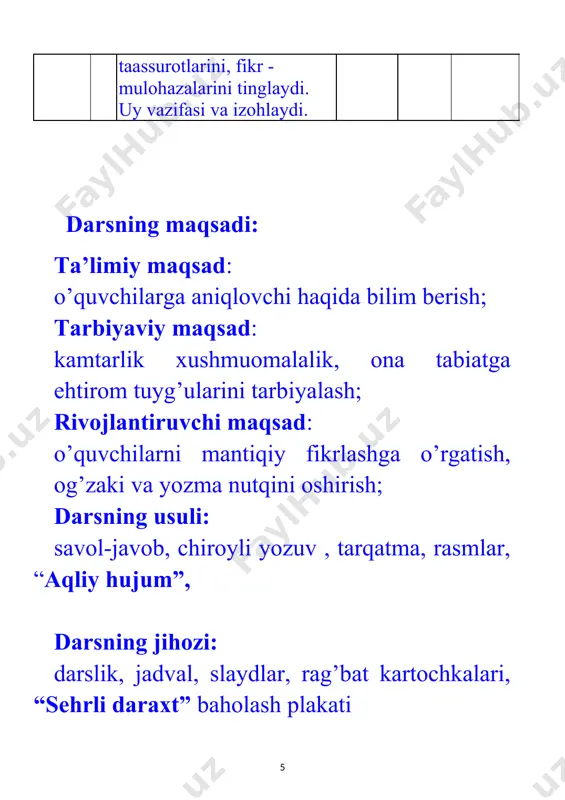 aniqlovchi dars ishlanma - Page 5