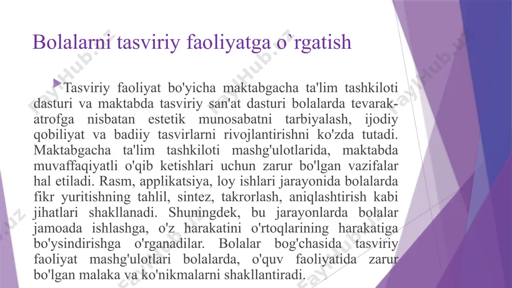 tarbiyachining bolalarni tasviriy faoliyatga o’rgatish jarayonidagi o’rni - Page 4