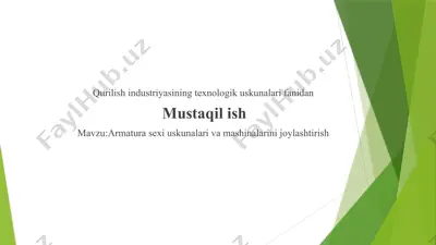 armatura mahsulotlari — PPTX