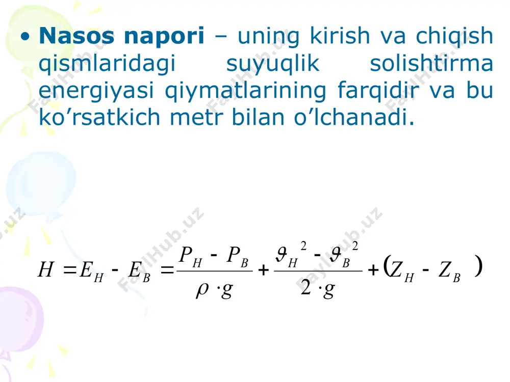 nаsоslаrning turlаri vа аsоsiy ko’rsаtkichlаri - Page 5