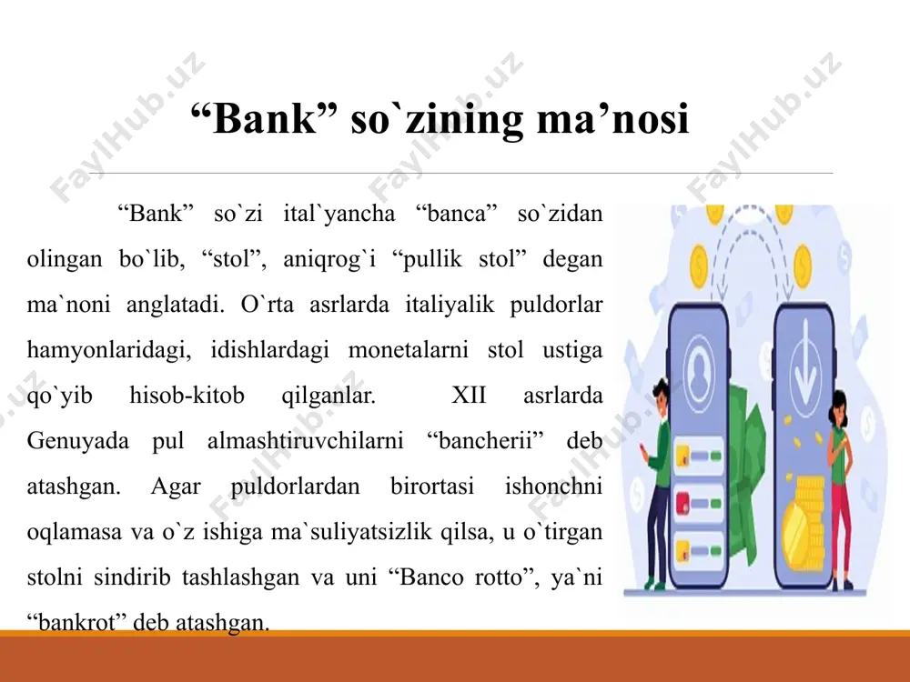 banklarning kelib chiqishi va bank tizimi - Page 5