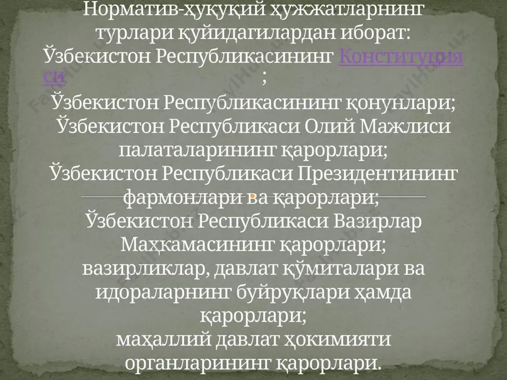 normativ-ҳуқуқий ҳужжатлар тўғрисида - Page 5