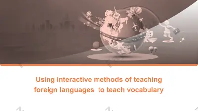 interactive methods of teaching foreign languages — PPTX