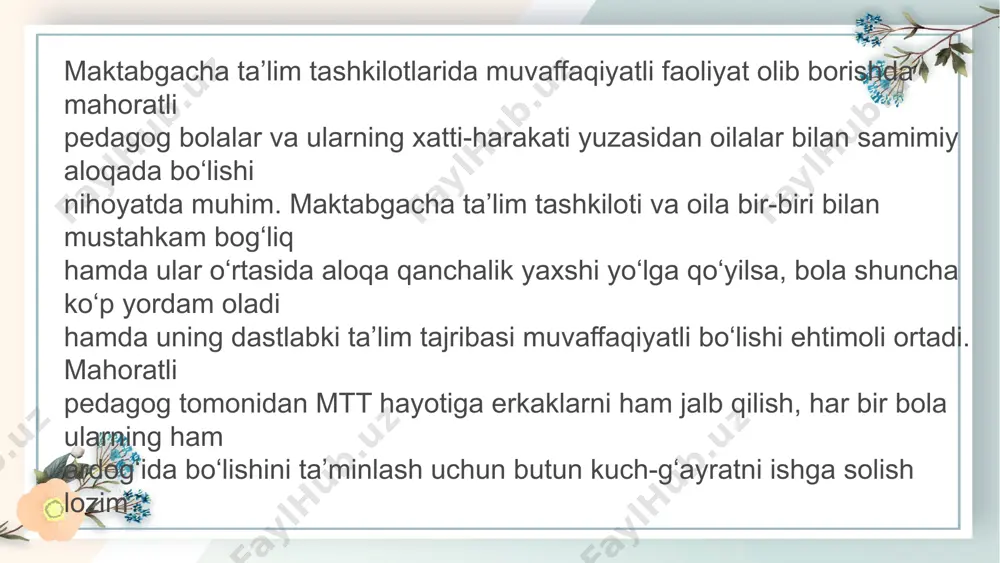 mtt ota-onalar bilan hamkorlikdagi ishining mazmuni va usullari - Page 5