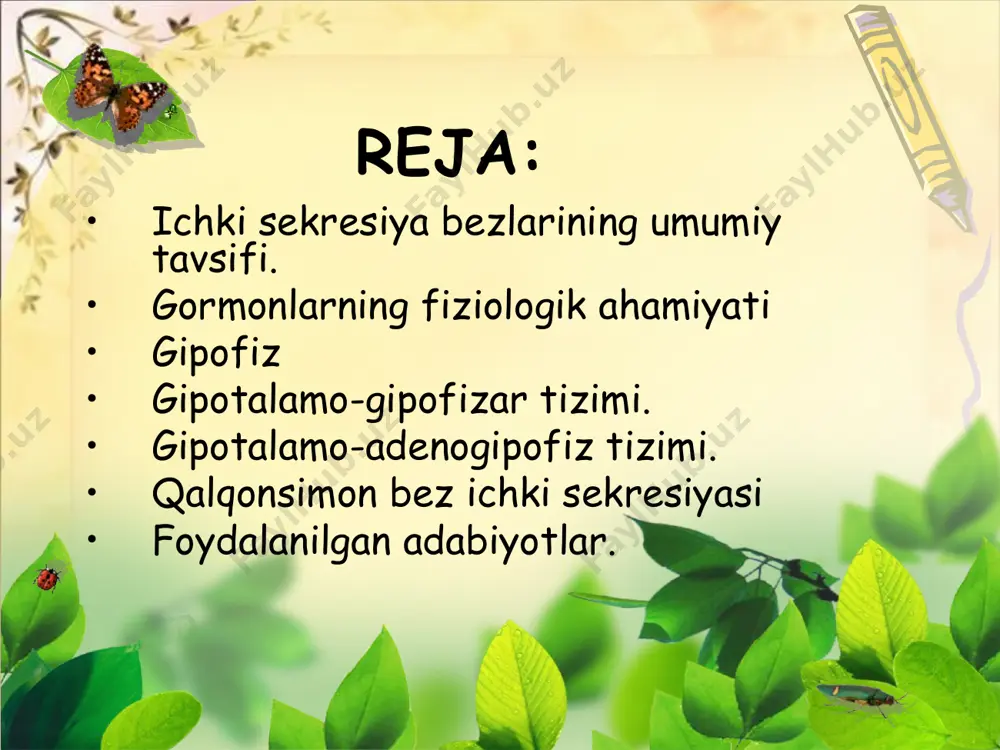 k usti bezining mag’iz qavatidan ko’p miqdorida adrenalin gormoni ishlab chiqariladi. bu gormon jigarda glikogenolizni (glikogenni glyukozaga aylanishi)ni kuchaytirib, qonda glyukoza miqdorini me’yorga keltiradi. shunday qilib, organizmda gormonlar morfogenez (o’sish va rivojlanish) moddalar almashinuvchi va gomeostaz (organizm o’z ichki muhiti tarkibini doimo bir xilda saqlab turishi) jarayonlariga ta’sir etadi.
