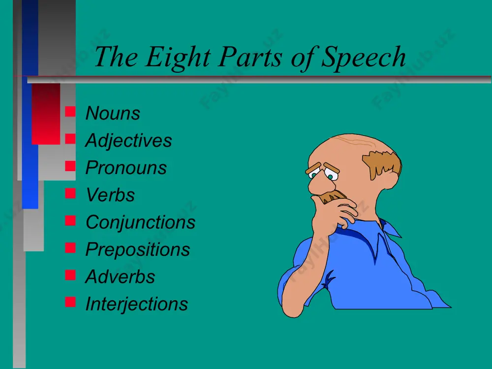 on words indicating time, place or position. some prepositions simply must be memorized. example: the problem with him is that he sleeps during the day and spends most of the night with his friends. memorize: of, with, for, during prepositions specialized words to start prepositional phrases. most prepositions are small, common words indicating time, place or position. some prepositions simply must be memorized. conjunctions words which “hook” words, phrases, or sentences. memory clue: fan boys. for but and or nor yet so example: she and i left, but they stayed, for joe or ted was coming on the bus, yet not on time. conjunctions words which “hook together” words, phrases, or sentences. some conjunctions only hook clauses. they include: when, as, if, since, because, while, after, although, before example: i ran when i saw her because i was happy since she was home. memory clue: she is cute _____ she …