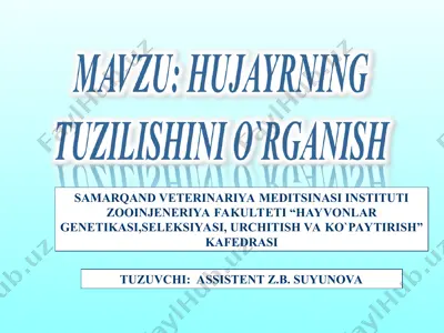 hujayra nazariyasi — PPT