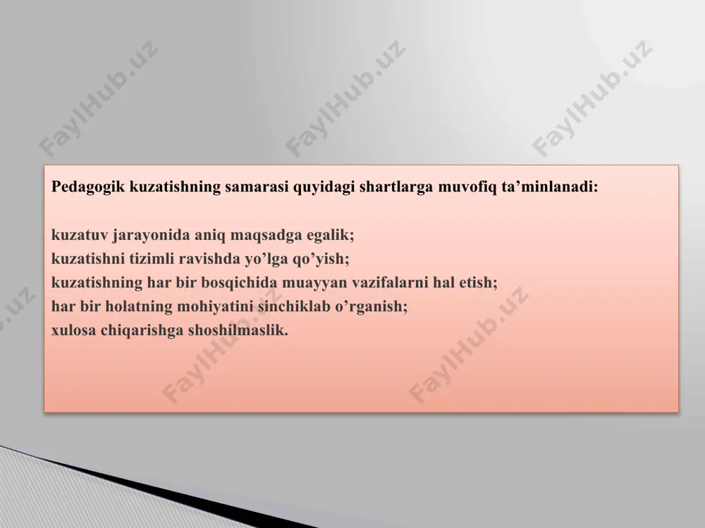 na biri – ekspert baholash metodi sanaladi. metodning mohiyati muammo yuzasidan ekspert tahlilini sifat va miqdor jihatdan baholashni muhokama qilish yoki individual fikr natijalarini rasman qayta ishlashda namoyon bo’ladi. ekspert baholash yordamida asosan sifat belgilarini tavsiflovchi murakkab pedagogik jarayonlar, hodisalar tahlil qilinadi, sohani rivojlantirish bashoratlanadi, ta’lim va tarbiya jarayoniga eng ko’p ta’sir ko’rsatadigan omillar aniqlanadi. e’tiboringiz uchun tashakkur image1.jpeg /docprops/thumbnail.jpeg