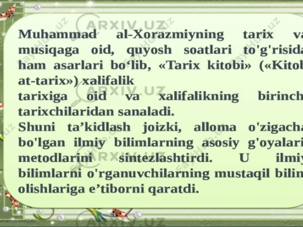 sharq uyg'onish davrida ilm-fan va pedagogik fikrlar. - Page 5