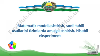 matematik modellashtirish, sonli tahlil usullarini tizimlarda amalga oshirish — PDF