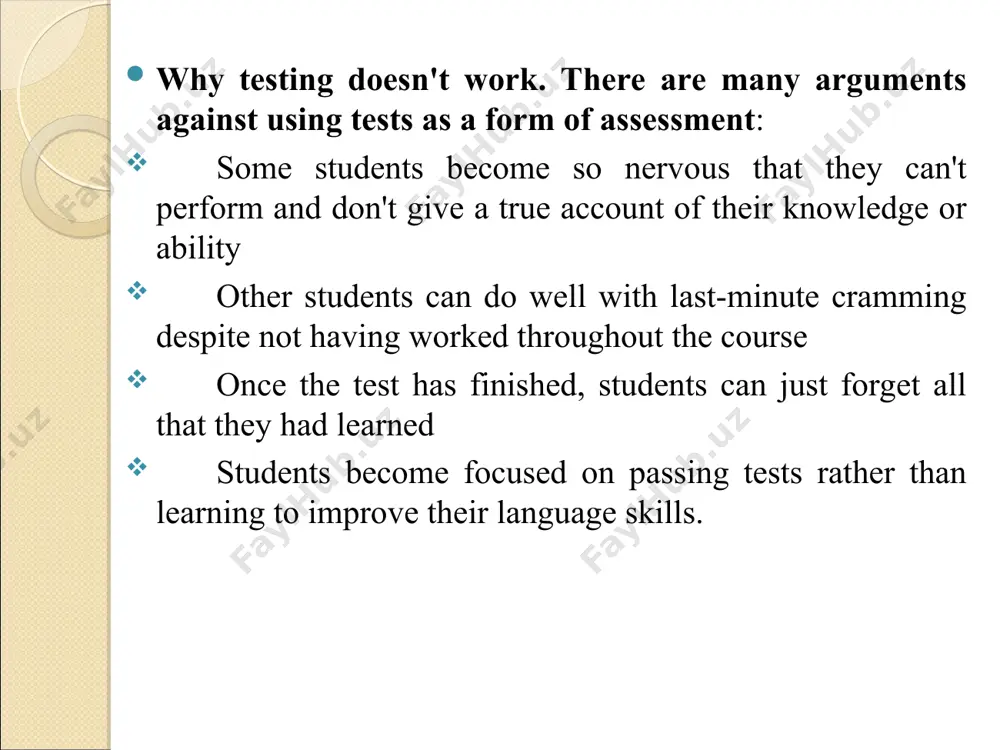 tests as criteria of assessment in reading and listening aspects - Page 4