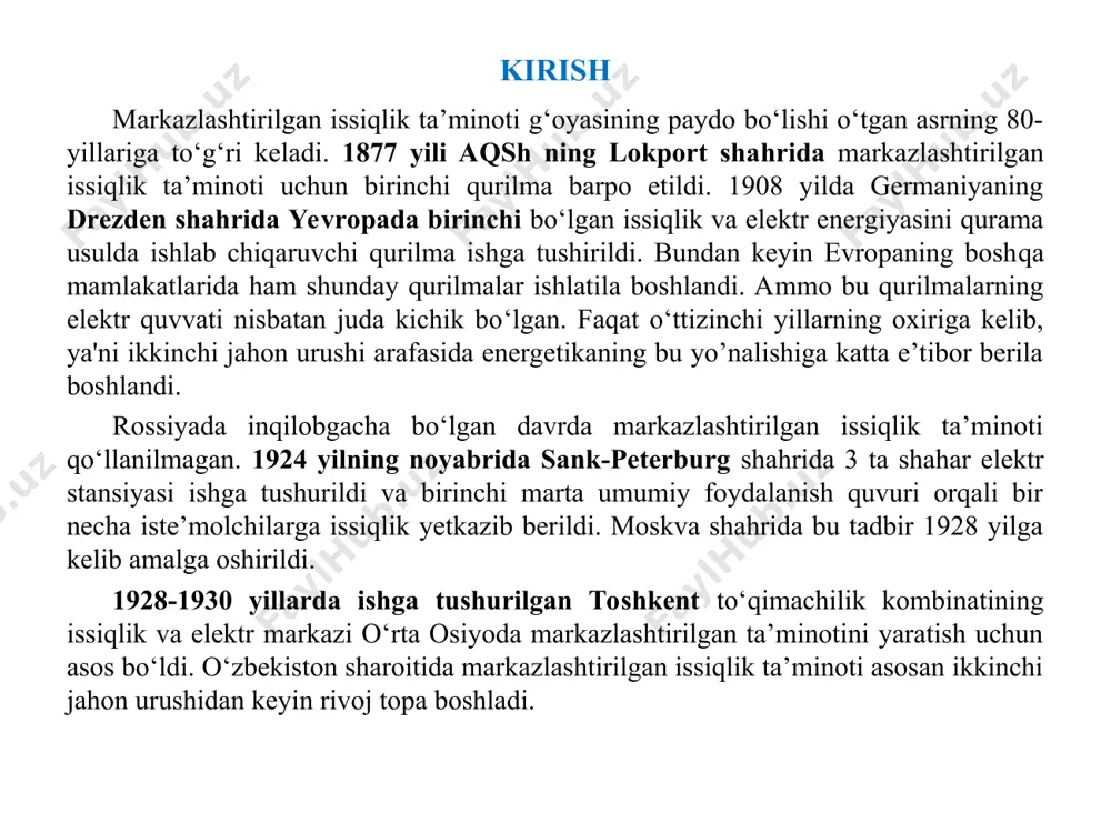 ish dasturi to‘g‘risida”gi pq-2912-son qaroriga muvofiq iste’molchilarga issiqlik energiyasi uzluksiz yetkazib berilishini ta’minlash va uning sifatini oshirish, ishlab chiqarish jarayoniga innovatsion va resurs tejovchi texnologiyalarni, shuningdek, ushbu sohadagi boshqaruvning samarali bozor mexanizmlarini joriy etishga qaratilgan 2018 — 2022-yillarda issiqlik ta’minoti tizimini rivojlantirish dasturi amalga oshirilmoqda. isitish qozonlari bimetall radiatorlar boylerlar isitish tizimi uchun nasoslar sirkulyatsiya nasoslari drenaj nasoslari gaz qozonlari suv filtrlari kuchlanish relesi gaz suv isitgichlari elektr konvertorlari fitinglar va plastmassa trubalar “issiq pol” shlanglari va ko‘pgina boshqa narsalar. zamonaviy isitish qurulmasi. zamonaviy qozon qurulmalari. elektr isitish moslamalari turlari elektr isitish moslamalari turlari konditsioner fanning maqsad va vazifalari. konditsioner e’tiboringiz uchun raxmat!!!