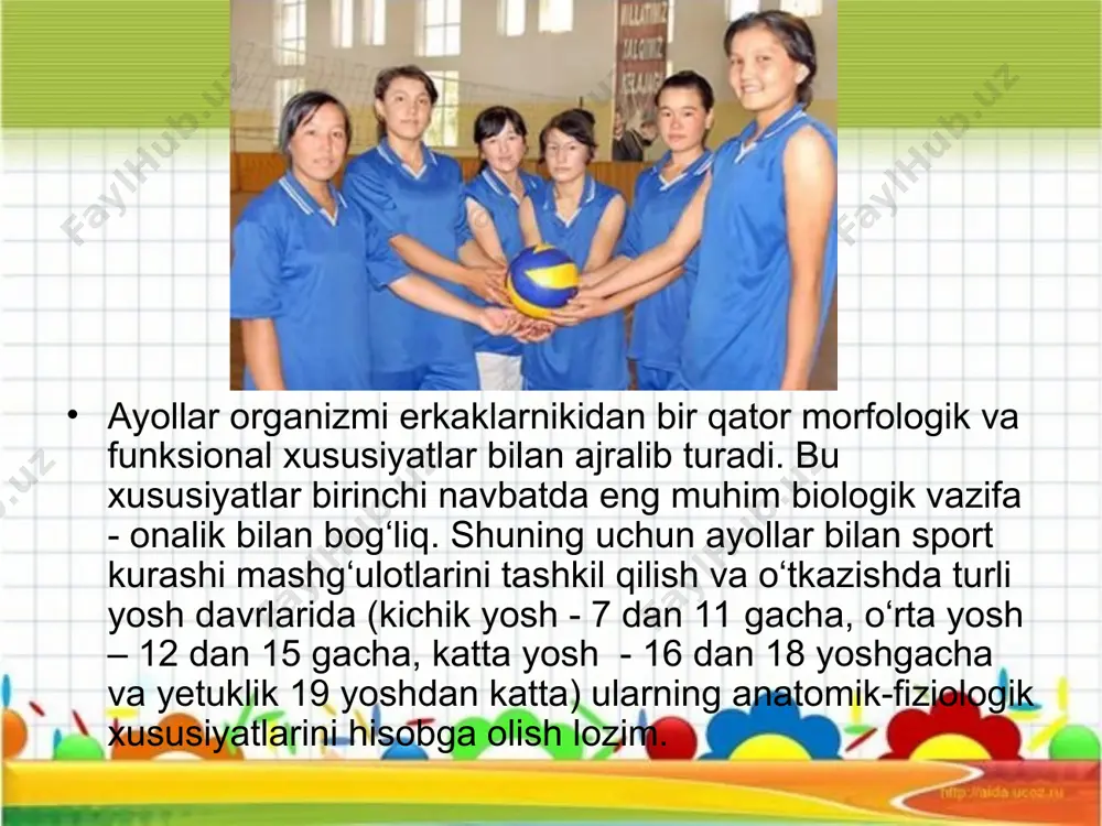 xotin qizlar sportini rivojlantirish va ular qobilyatini davriy o`zgarishi - Page 3