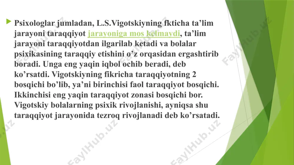 psixik rivojlanishni asosiy qonuniyatlari - Page 4