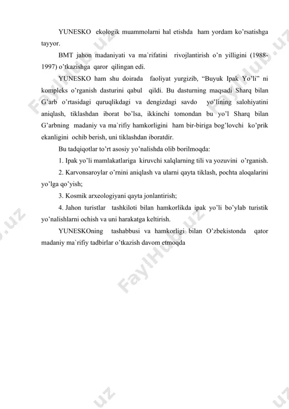 yunеskо tаshkilоtining tаshkil tоpishi vа fаn tехnikа tаrаqqiyoti - Page 5