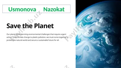 save the planet — PPTX