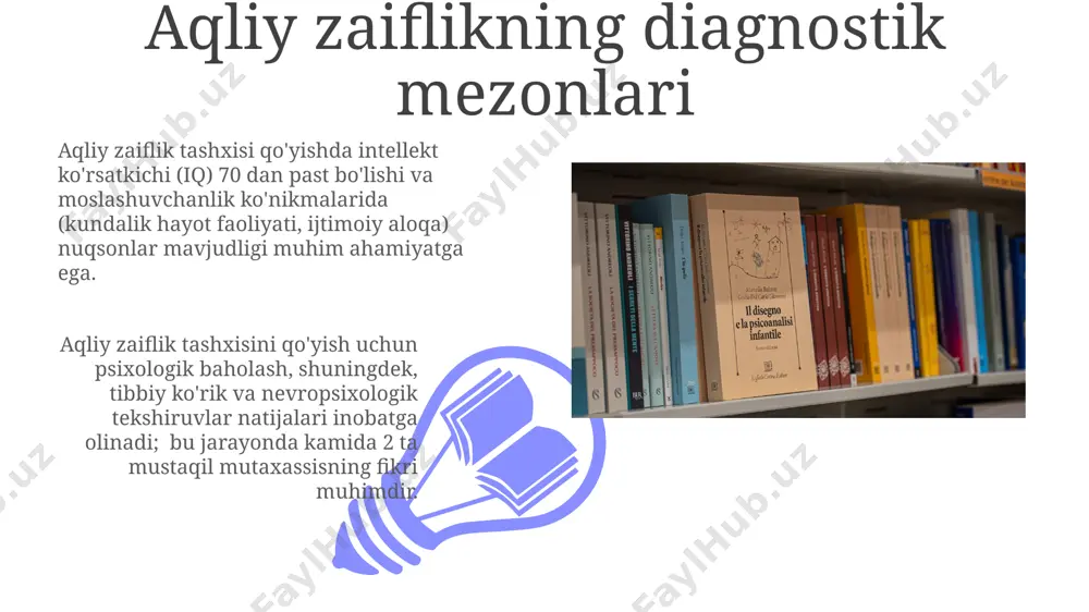 aqli zaiflikning klinik tavsifi va differensial diagnostikasi - Page 3