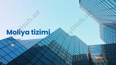 moliya tizimi — PPTX