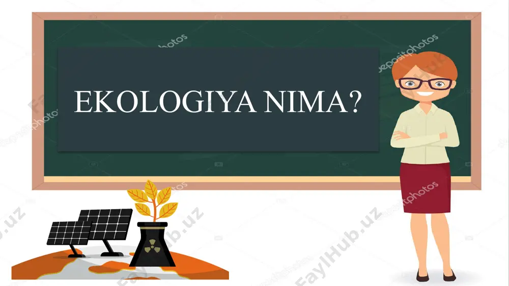 hi va dinamikasini o'rganadi, ma'lum sharoitlarda turli organizmlar sonini o'zgarishi sabablarini tekshiradi. 3. sinekologiya (“sin”-yunoncha so'z bo'lib, uning ma'nosi birgalikda demakdir). biogeotsenozlarning tuzilishi va xossalarini ayrim o'simlik va hayvon turlarining o'zaro aloqalarini hamda ularning tashqi muhit bilan munosabatlarini o'rganadi. 4. ekosistemalarni tadqiq qilishning rivojlanishi ekologiyaning yangi bir bo'limi, ya'ni biosfera (yunoncha “bio”- hayot, “sfera” shar) haqidagi ta'limotni vujudga keltiradi. ushbu ta'limotning asoschisi v.i.vernadskiy hisoblanadi. > tizimining evolyutsion rivojlanishi tarixida beshta ijtimoiy-ekologik bosqichni ajratish mumkin. 1. uzoq vaqt davomida insonlar tayyor mahsulotlarni termachilik va ov bilan kun kechirganlar. insonlar tabiiy sharoit va oziq-ovqatning mavjudligiga to`la qaram bo`lgan. 40 ming yil oldin yer yuzida aholi soni 10 mln. kishidan ortgan. keyingi 30 ming yil davomida mehnat va ov qurollarini takomillashtirish, hayvonlarni xonakilashtirish, ayrim o`simliklarni yetishtirish bilan insoniyat ovqat ta’minoti masalasini asosan hal qilgan.bu davrda insonlarning atrof-muhitga ta’siri mahalliy darajada bo`lgan. bu ibtidoiy bosqich deb yuritiladi. keyinchalik dehqonchilik va chorvachilikning rivojlanishi bilan insonlar …