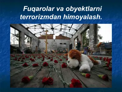 fuqarolar va obyektlarni terrorizmdan himoyalash — PPT