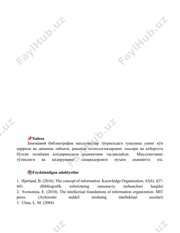 bibliografik axborotning zamonaviy tushunchasi - Page 5