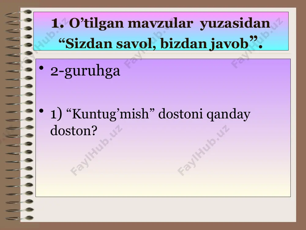 maqsud shayxzodaning “mirzo ulug’bek” dramasini mustahkamlash - Page 5