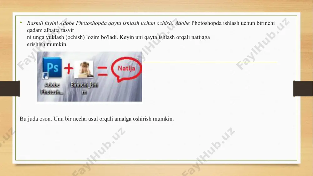adobe photoshop dasturining grafik obyektlarda ranglar va qatlamlar bilan ishlashning zamonaviy usullari - Page 5
