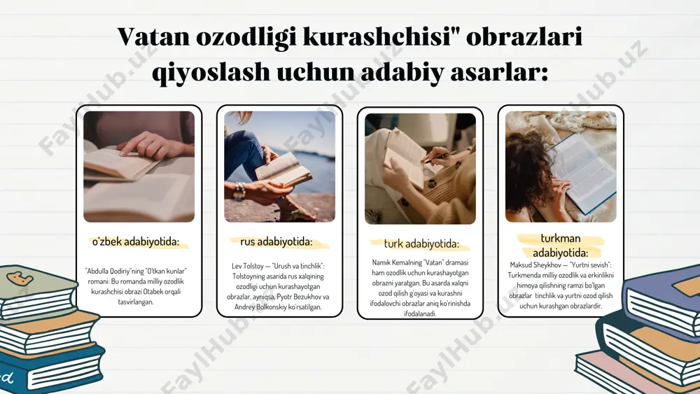 badiiy adabiyotda vatan ozodligi kurashchisi obrazi - Page 4